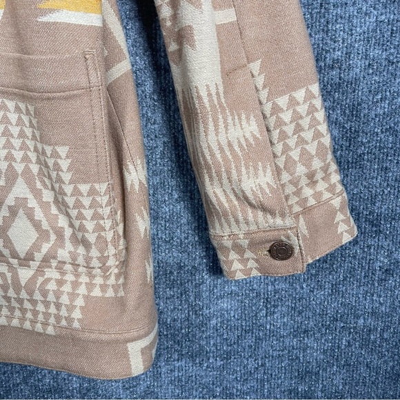 Pendleton Jacquard Barn Jacket Women’s XL 100% Wool Shacket Aztec Yellowstone - Picture 8 of 14